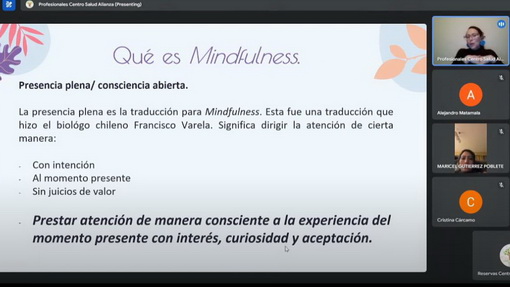 Enfócate en tu bienestar con el taller de Mindfulness de Vania Aguilera, psicóloga experta en ansiedad.